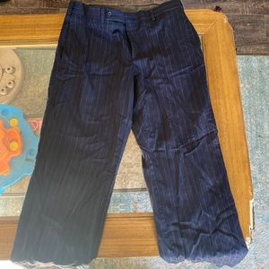 Black with yellow pin stripe pants size small